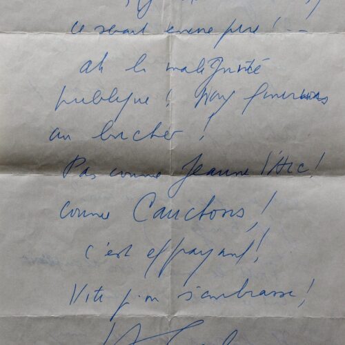 Lettre enjouée et amoureuse de Céline. – vue 2
