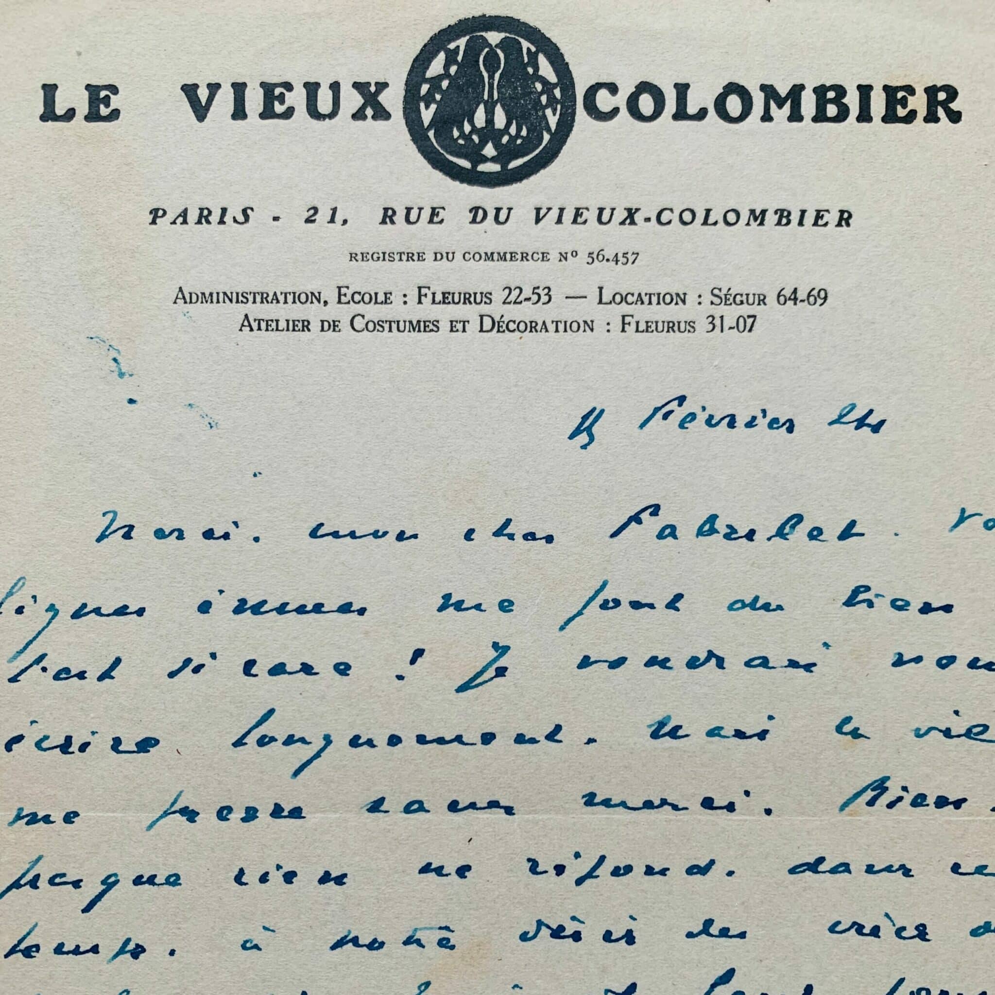 Jacques Copeau fait face à la fermeture de son théâtre
