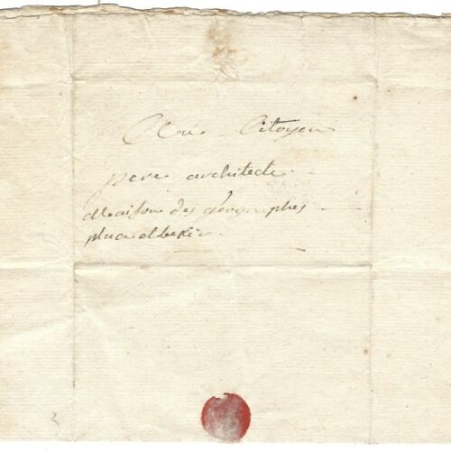 Campagne d'Égypte. Lettre du commandant des aérostiers. – vue 2