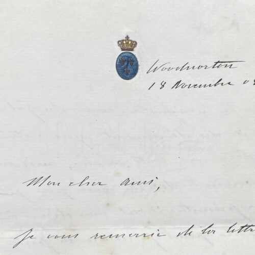 Philippe d'Orléans rend hommage au dévouement du marquis de Lordat.