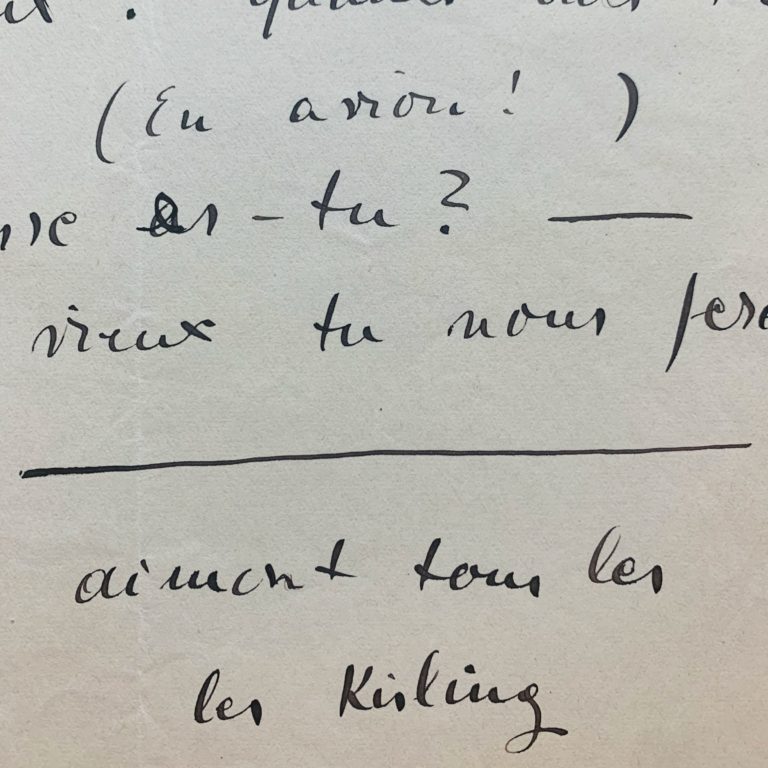 Lettre de Kisling à Carco écrite de Saint-Tropez en 1918