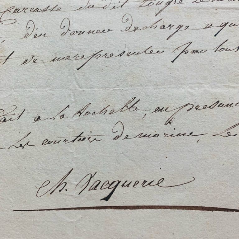 Le navire de Charles-Isidore et Pierre Vacquerie brûlé par l&rsquo;ennemi