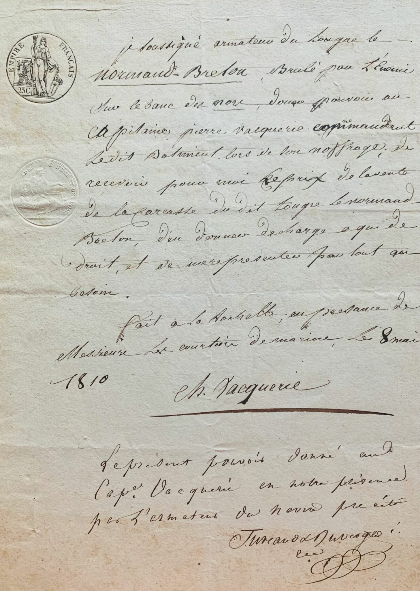 Le navire de Charles-Isidore et Pierre Vacquerie brûlé par l'ennemi – vue 2 Le navire de Charles-Isidore et Pierre Vacquerie brûlé par l'ennemi – vue 2
