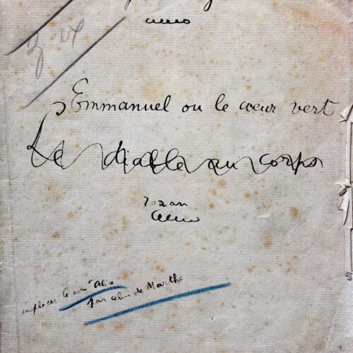 Radiguet abandonne le titre de "Diable au corps". – vue 2