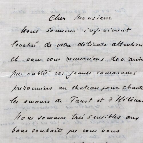 Rare lettre de Lili Boulanger au moment de son prix de Rome. – vue 2