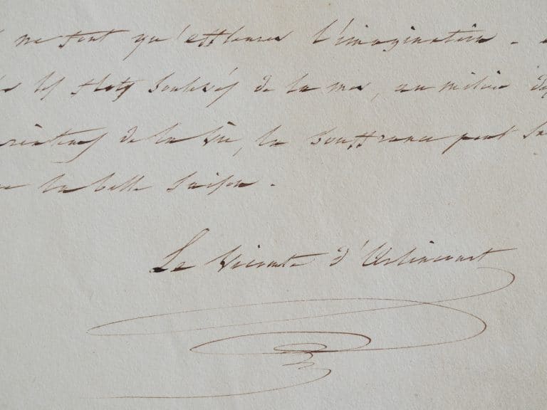 Belle citation romantique du Prince des romantiques, le vicomte d&rsquo;Arlincourt.