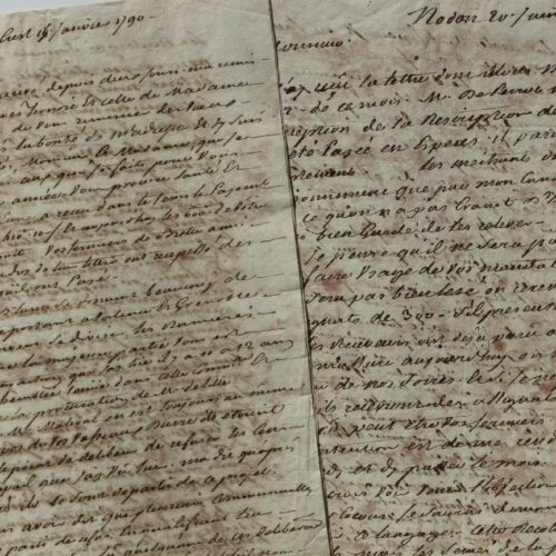 Témoignage sur les événements révolutionnaires dans la Drôme en 1790.