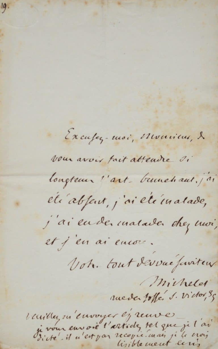 Jules Michelet termine son article sur Brunehaut.