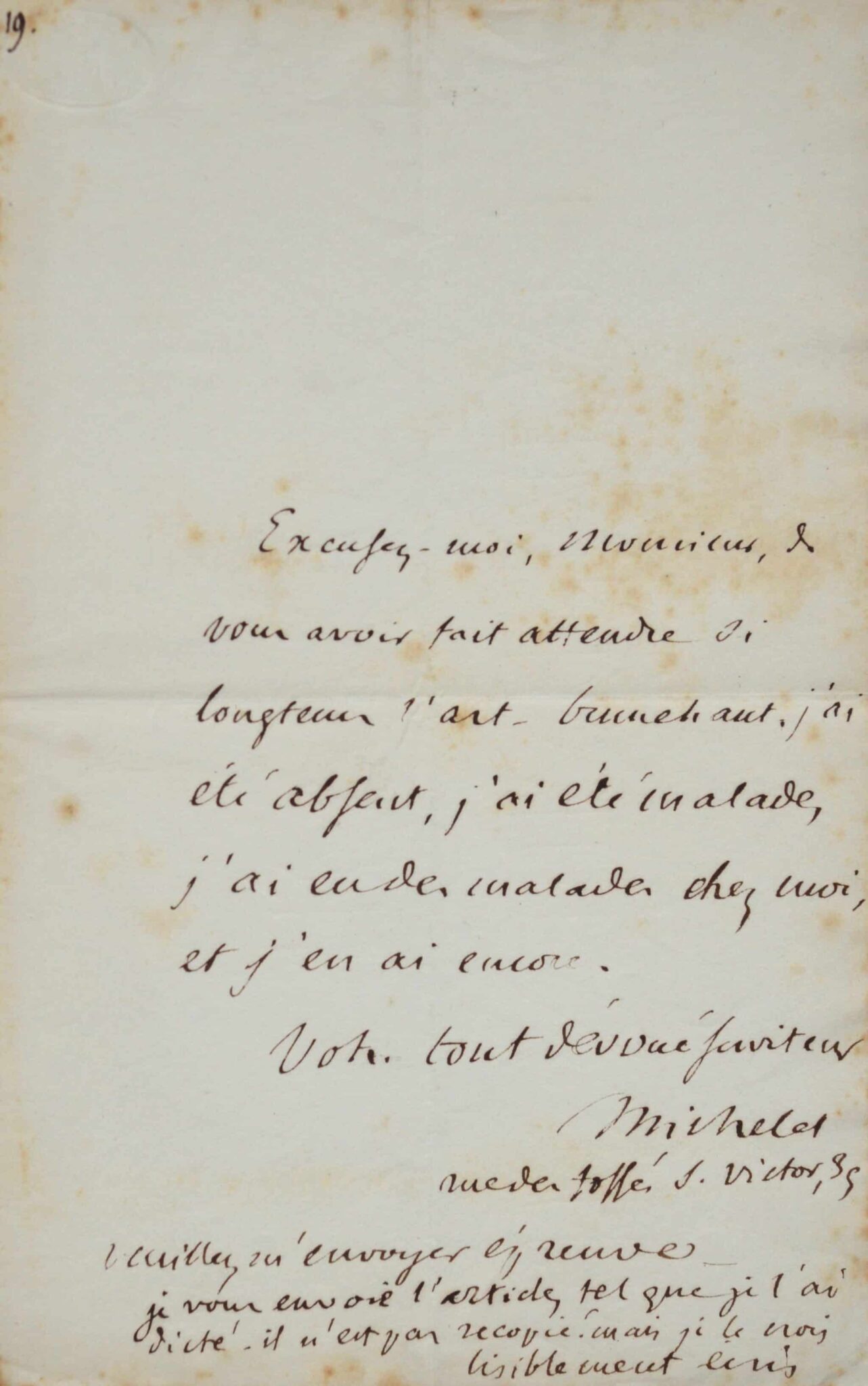 Jules Michelet termine son article sur Brunehaut.