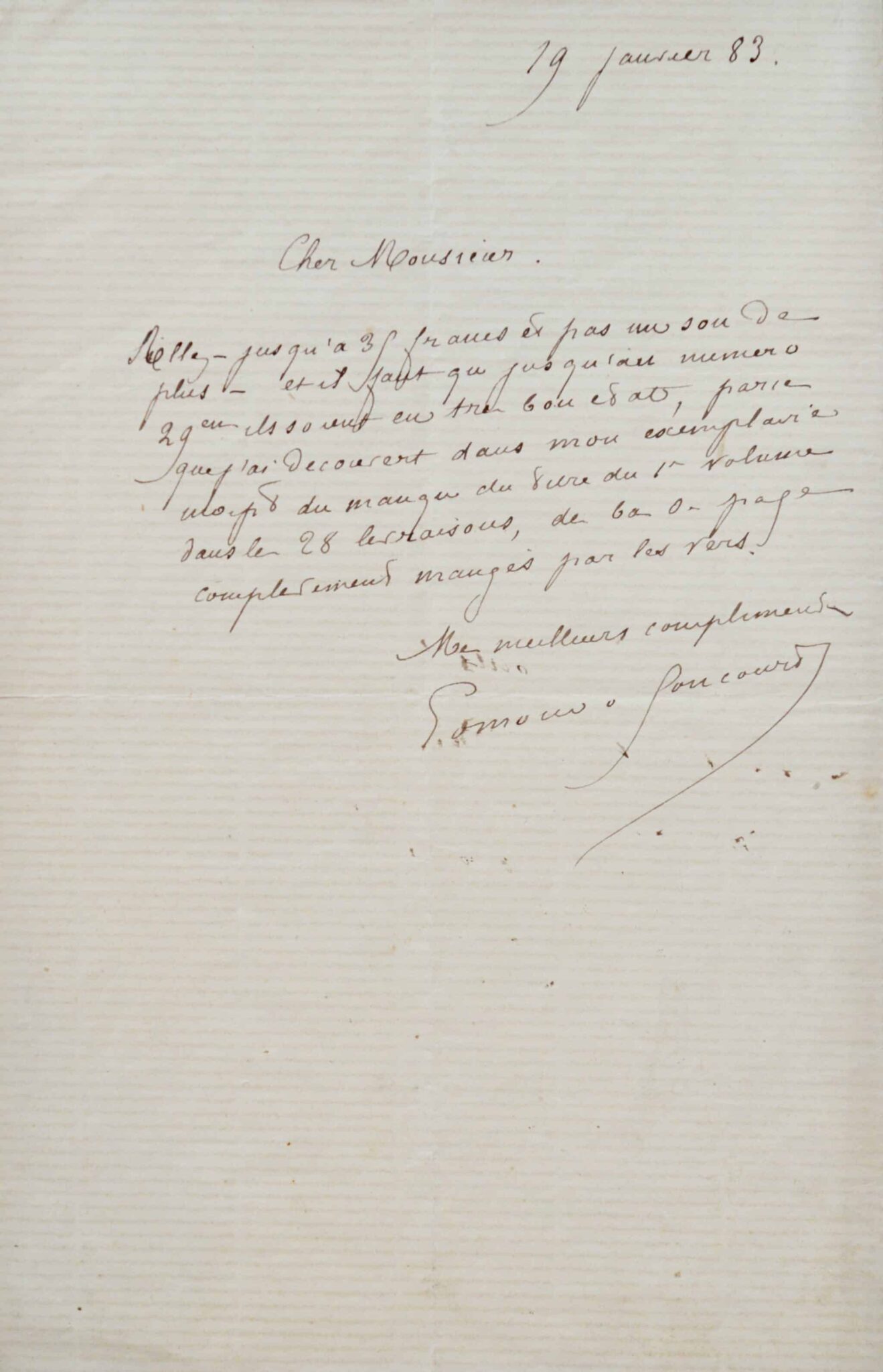 Edmond de Goncourt, bibliophile rigoureux. Edmond de Goncourt, bibliophile rigoureux.