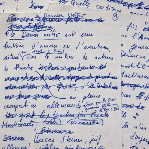 Précieux ensemble de manuscrits de François Truffaut pour Le Dernier Métro – vue 2