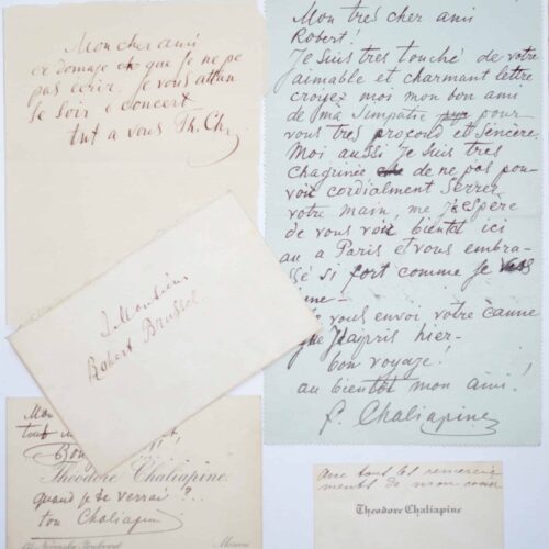 Fedor Chaliapine, ami du défenseur des ballets russes, Robert Brussel