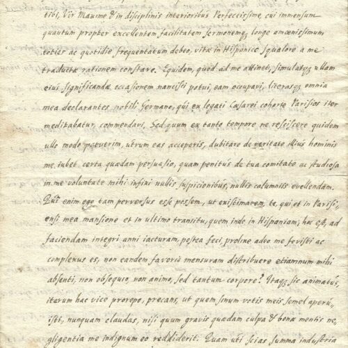 Très rare lettre de Jakob Gronovius à Henri de Valois.
