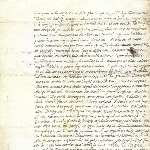 Précieuse lettre de Nicolas Heinsius à Adrien de Valois