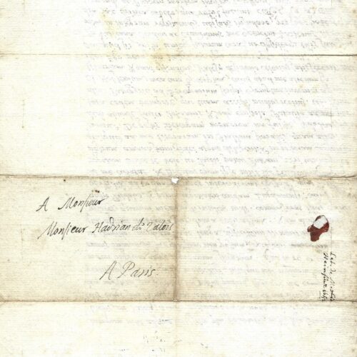 Précieuse lettre de Nicolas Heinsius à Adrien de Valois – vue 2
