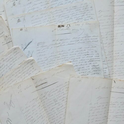 Ensemble de 7 manuscrits de Jean-Henri Fabre