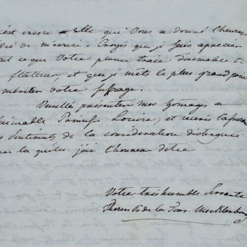Thérèse de Mecklembourg se désole de sa situation de princesse.