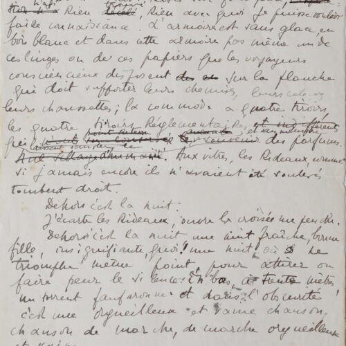 Manuscrit de René Crevel pour Mon Corps et moi – vue 2