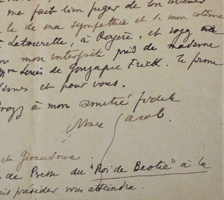 Amusantes lettres de Max Jacob adressées à Louis de Gonzague-Frick