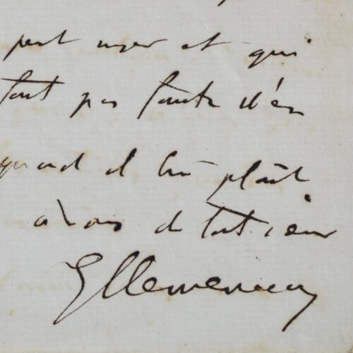 Trois lettres de Georges Clemenceau à son ami Longuet