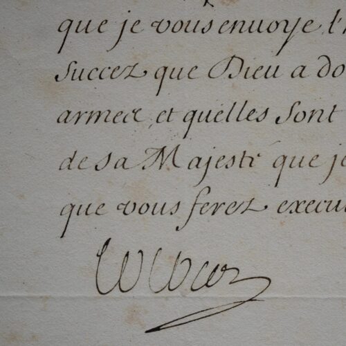 Colbert annonce la prise de Valenciennes