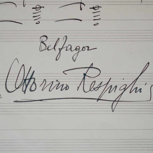 Portée de notes du Belfagor d'Ottorino Respighi
