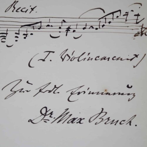 Portée extraite du plus célèbre Concerto pour violon de Bruch