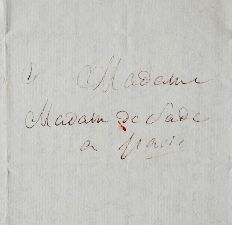 Rare lettre littéraire du marquis de Sade, sur sa pièce Tancrède