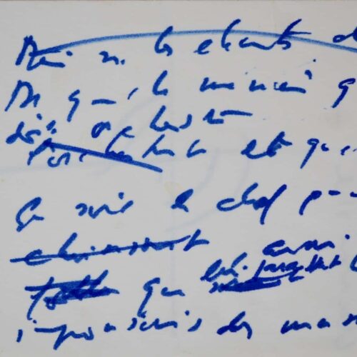 Trois petits brouillons de François Sagan – vue 2