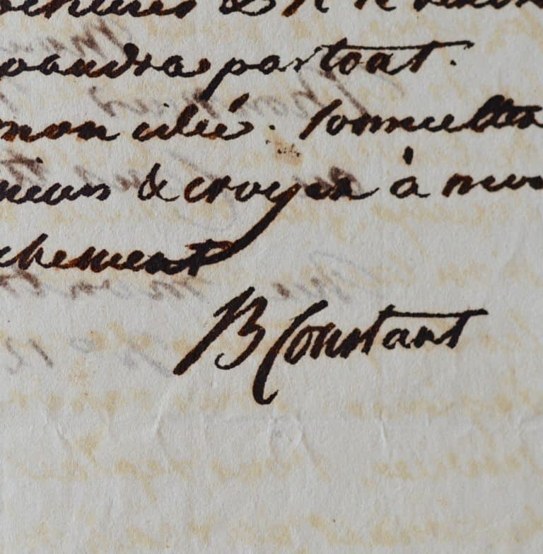 Benjamin Constant se bat contre la censure