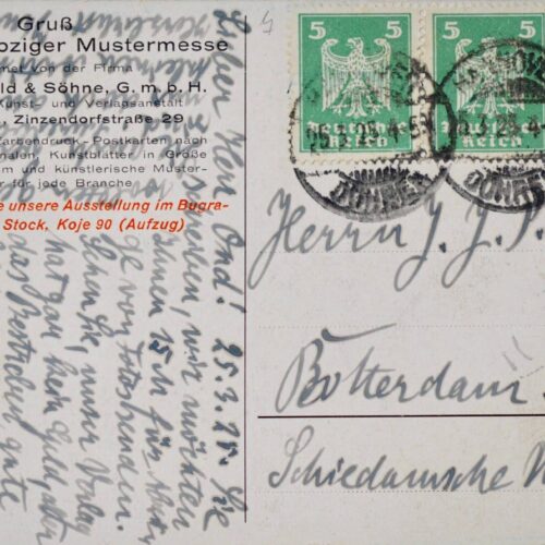 Lettre de Kurt Schwitters à l'architecte Jacobus Johannes Pieter Oud – vue 2