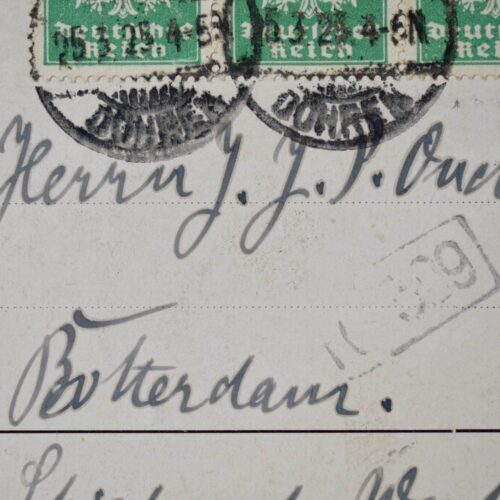 Lettre de Kurt Schwitters à l'architecte Jacobus Johannes Pieter Oud