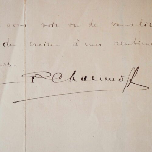 Correspondance du photographe Pierre Choumoff