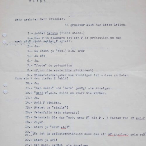 Stravinsky donne ses instructions pour la première d'un Concerto – vue 2