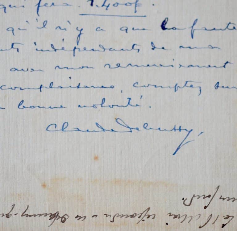 Debussy endeuillé et endetté : « cette année 1915 me comble d&rsquo;ennuis imprévus »