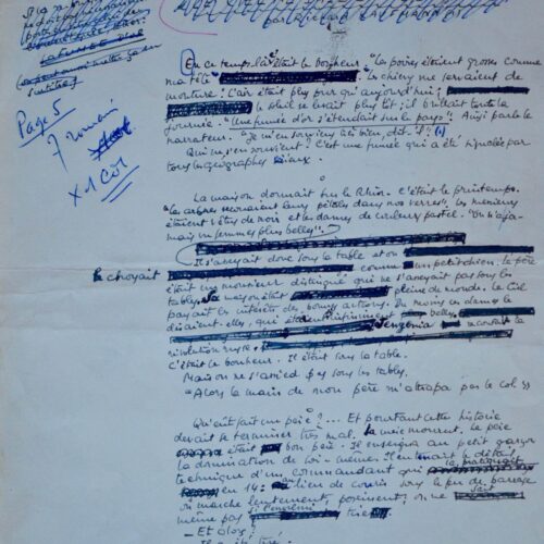 Manuscrit d'une chronique d'Alexandre Vialatte – vue 2