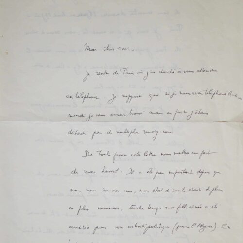 Georges Bataille, malade, prévoit de terminer "Les larmes d'Eros" – vue 2