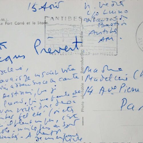 Jacques Prévert s'invite dans le courrier de Vedrès et Chapsal – vue 2