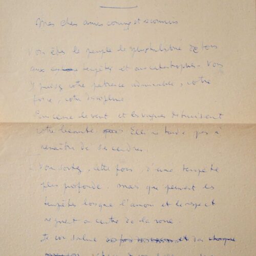 "que peuvent les tempêtes lorsque l'amour et le respect règnent" Jean Cocteau – vue 2