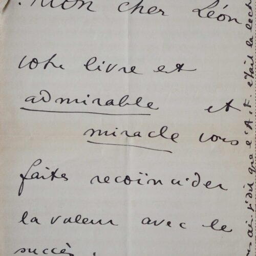 Cocteau félicite Léon Daudet pour son succès – vue 2