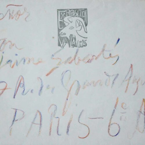 Rare lettre de Picasso, dans laquelle il évoque son travail du bronze – vue 2