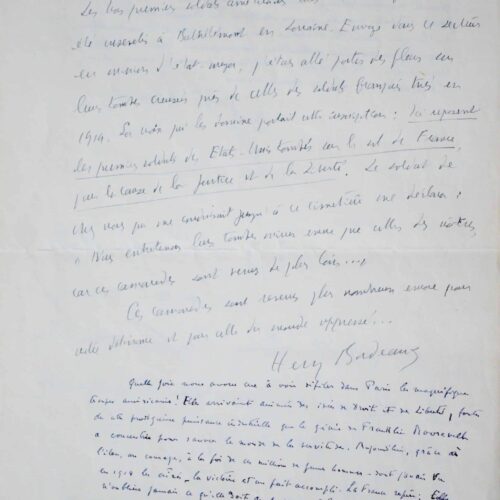 Gertrude Stein et trois Académiciens rendent hommage aux troupes américaines – vue 2