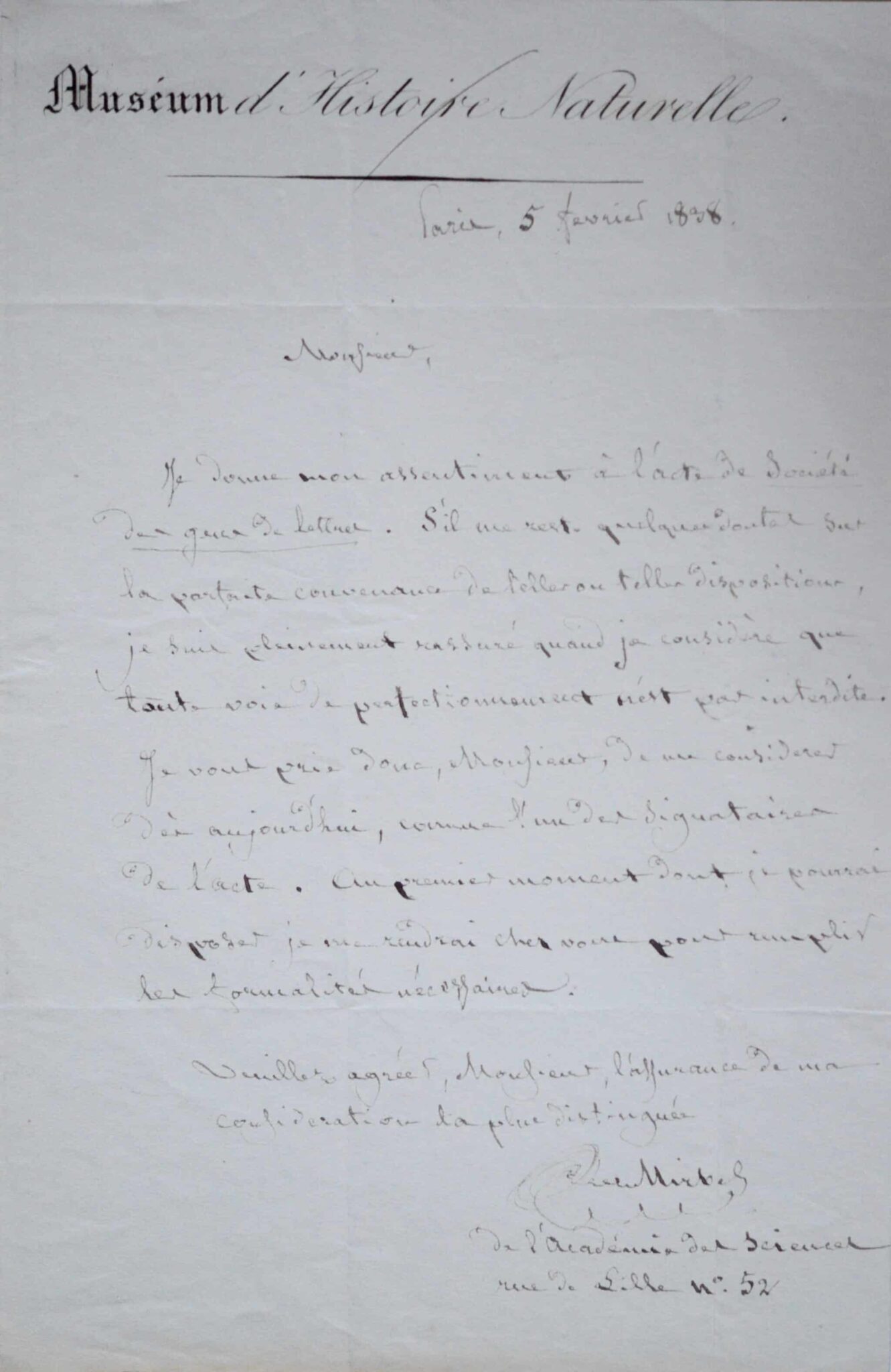Charles François Brisseau de Mirbel intègre la Société des gens de Lettres – vue 3 Charles François Brisseau de Mirbel intègre la Société des gens de Lettres – vue 3