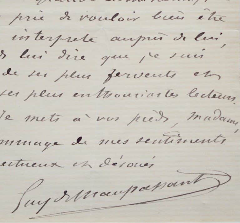 Maupassant admire Sacher-Masoch « je suis un de ses plus enthousiastes lecteurs »