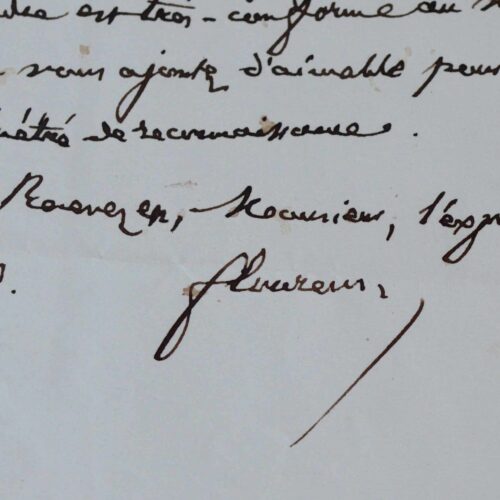 Deux lettres de Flourens