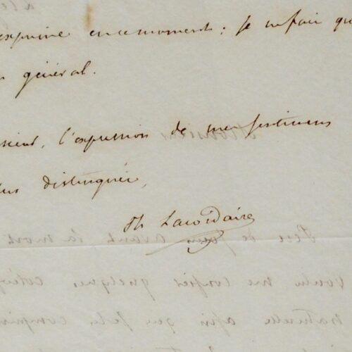 Lacordaire restitue les coléoptères d'Audouin et félicite Milnes Edwards