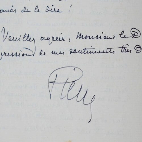Belle lettre de Joseph Pierre au docteur Émile Joubert sur la mort de Rollinat