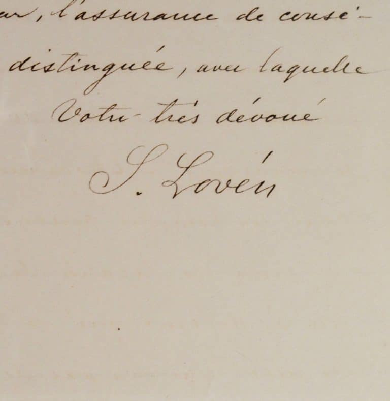 Lovén souhaite intégrer l&rsquo;Académie des sciences