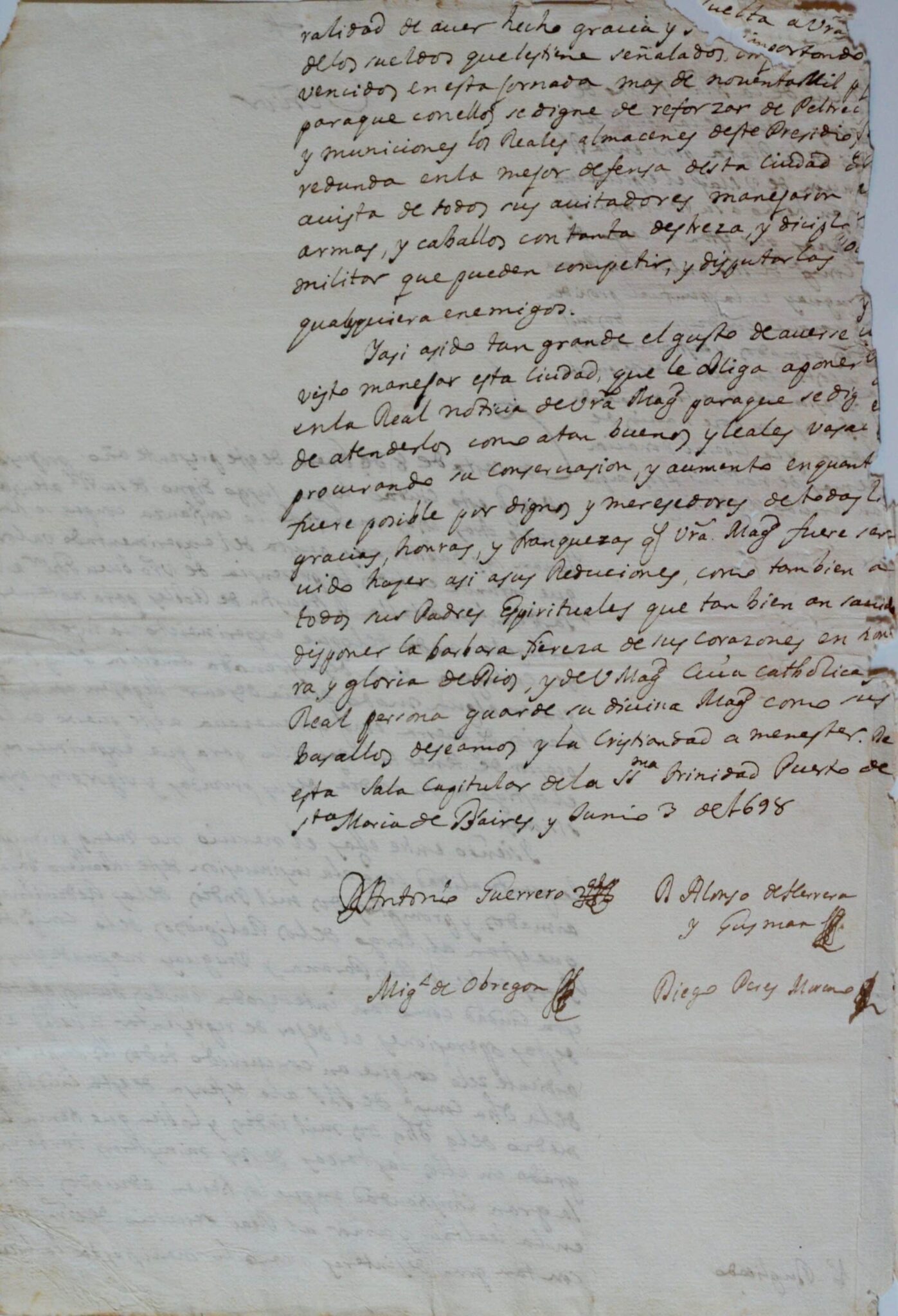 1698 : De la défense de Buenos Aires contre les attaques françaises – vue 3 1698 : De la défense de Buenos Aires contre les attaques françaises – vue 3
