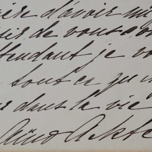 Charmante lettre de la soprano finlandaise Aïno Ackté